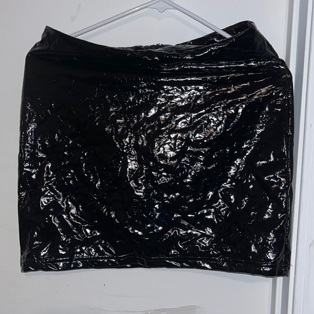 SHEIN leather skirt